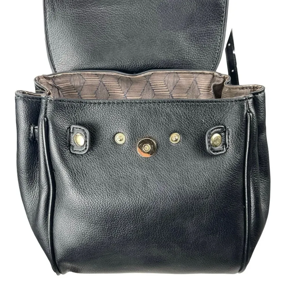Urban Expressions Black Pebble Faux Leather Vegan Kelly-style Backpack One Size
